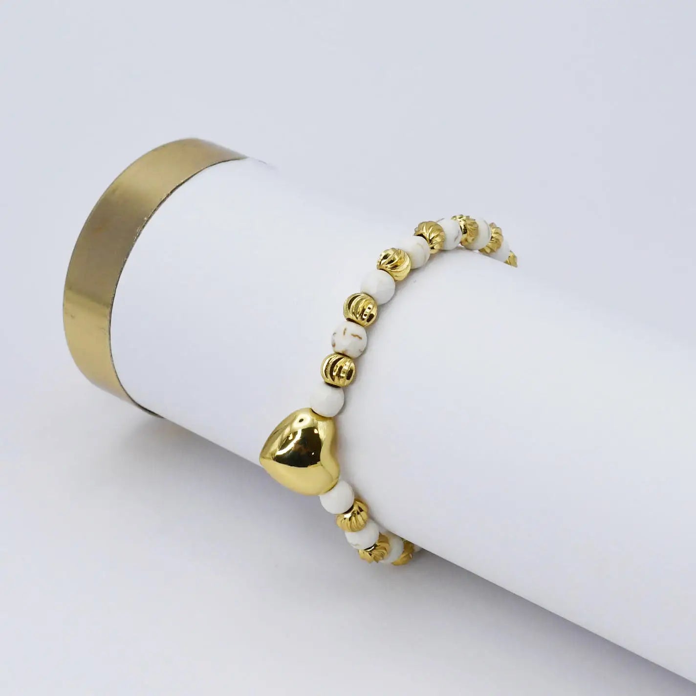 Moonlit Mosaic Beaded Bracelet