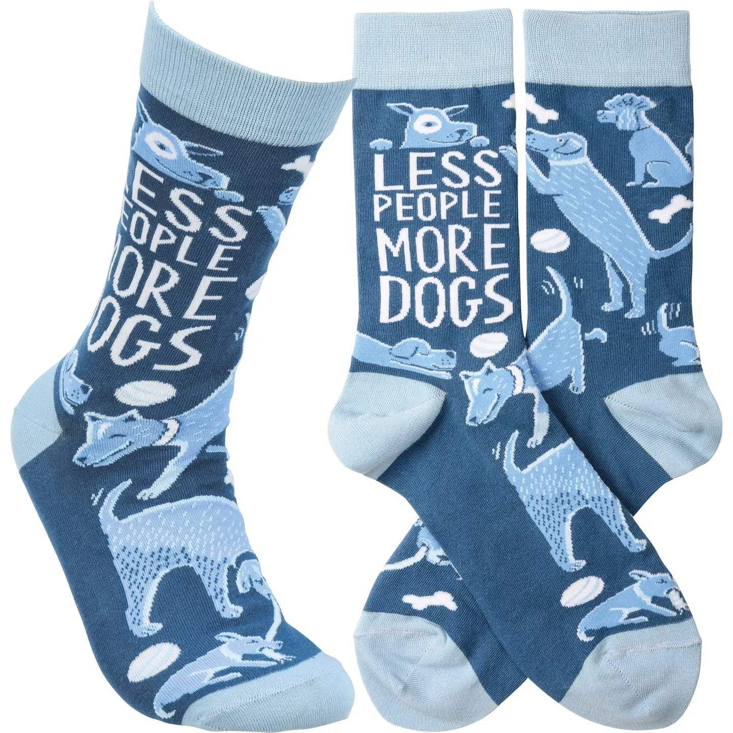 Classic Woven Crew Socks - Dogs