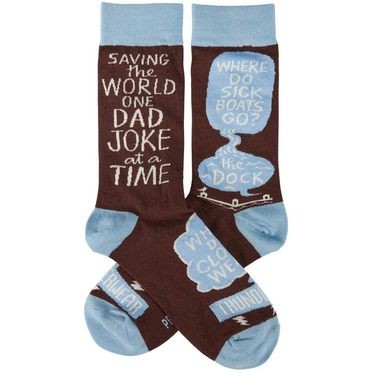 Classic Woven Crew Socks - Dad