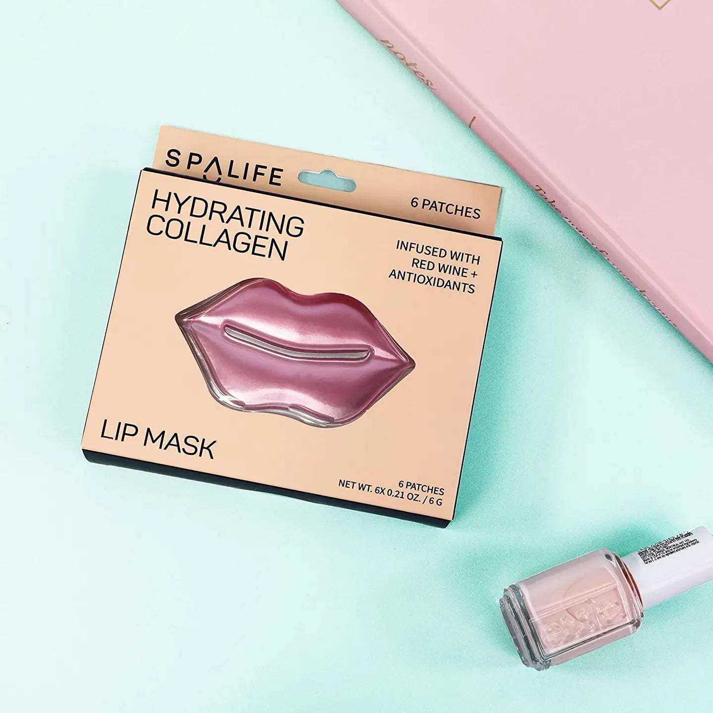 Hydrating Collagen & Red Wine Hydrogel Lip Masks | 8 Count