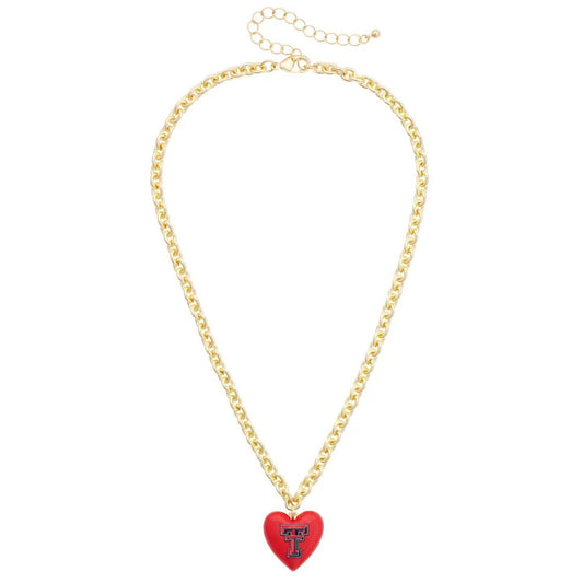 University Heart Pendant Necklace