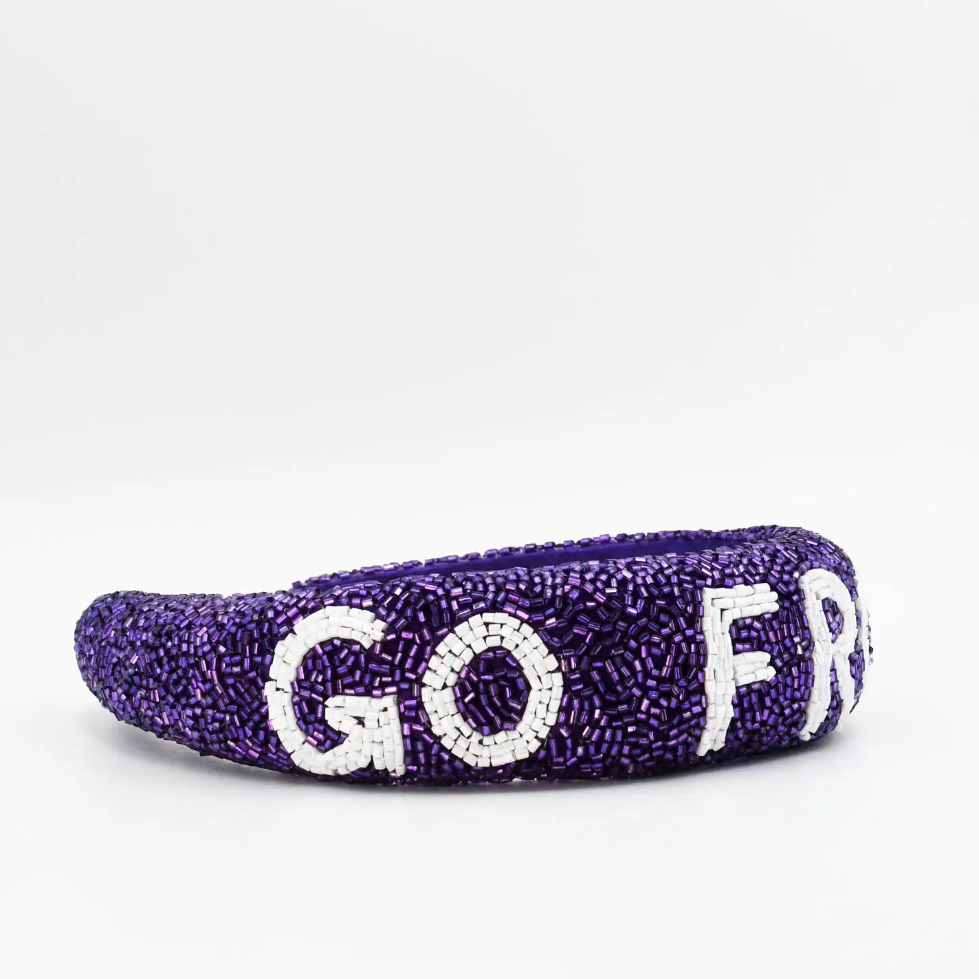 TCU Go Frogs Beaded Headband