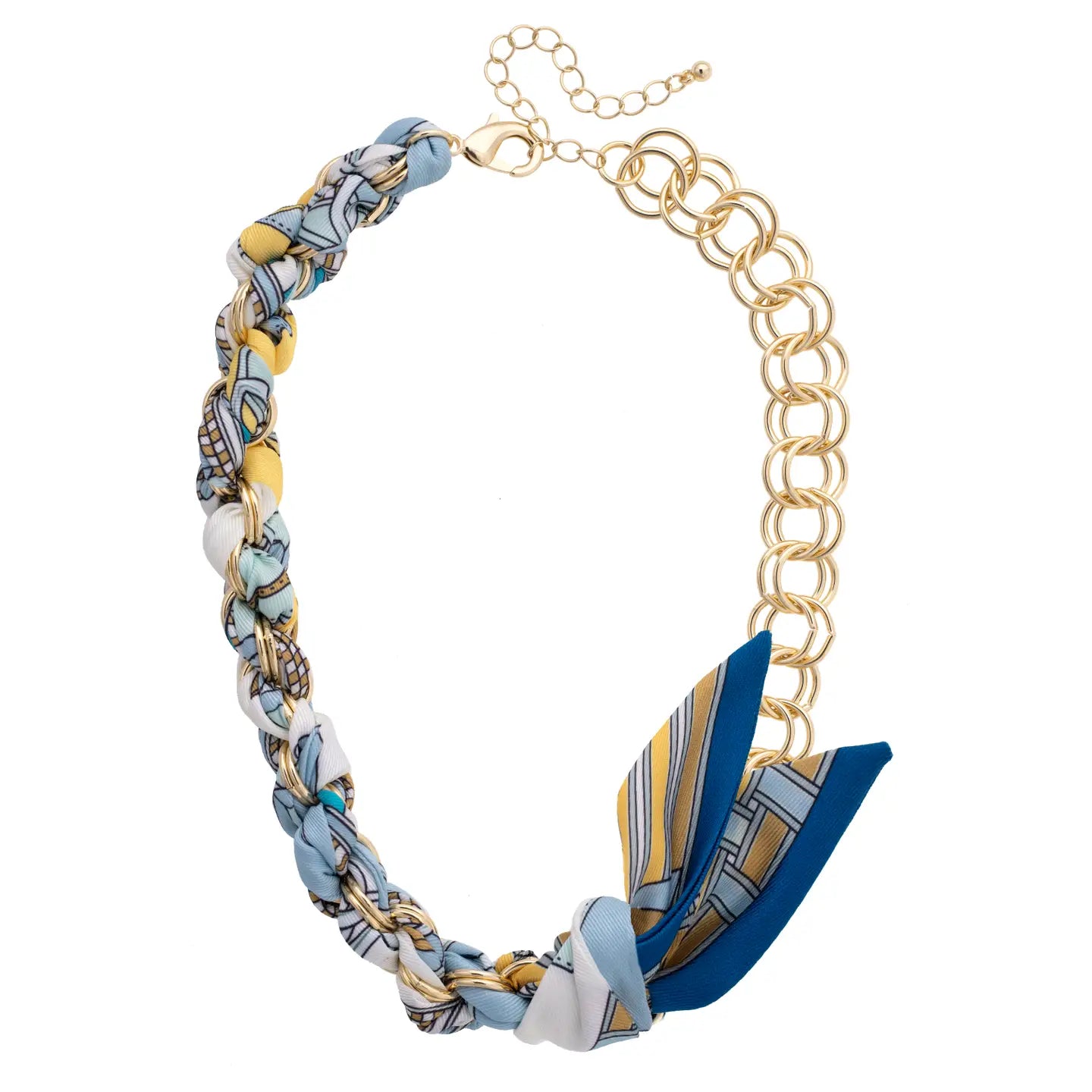 Preppy Chain Scarf Necklace