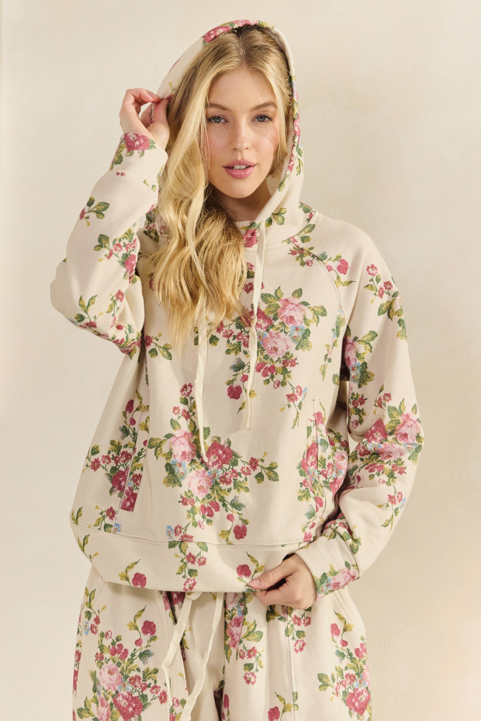 Wildflower Folk French Terry Hoodie