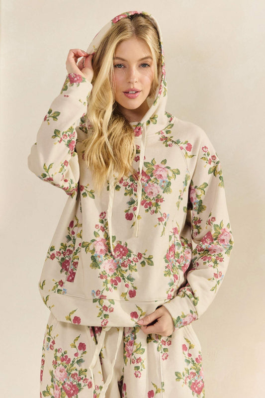 Wildflower Folk French Terry Hoodie