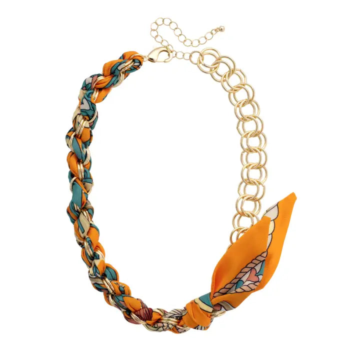 Preppy Chain Scarf Necklace