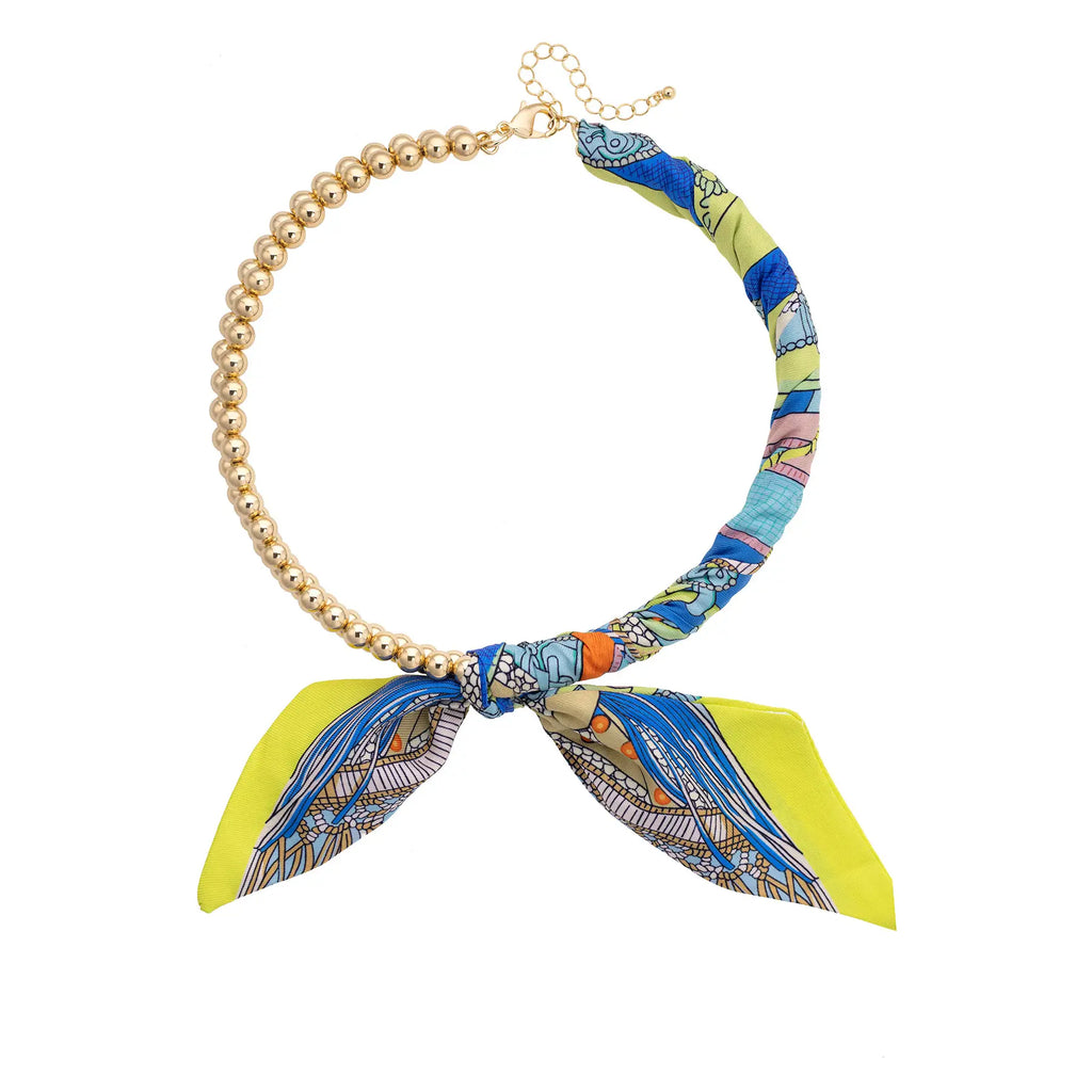Preppy Chain Scarf Necklace