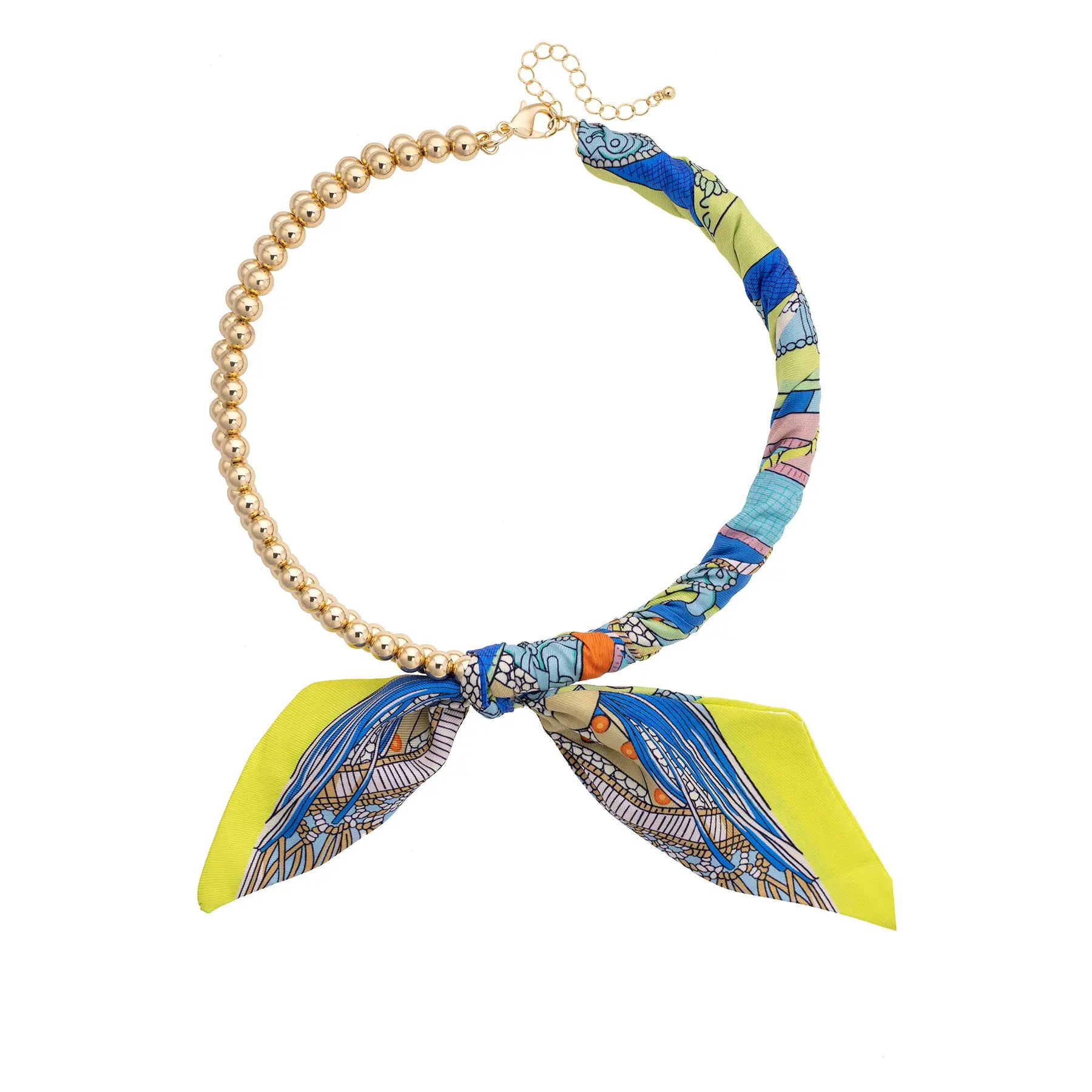 Preppy Chain Scarf Necklace