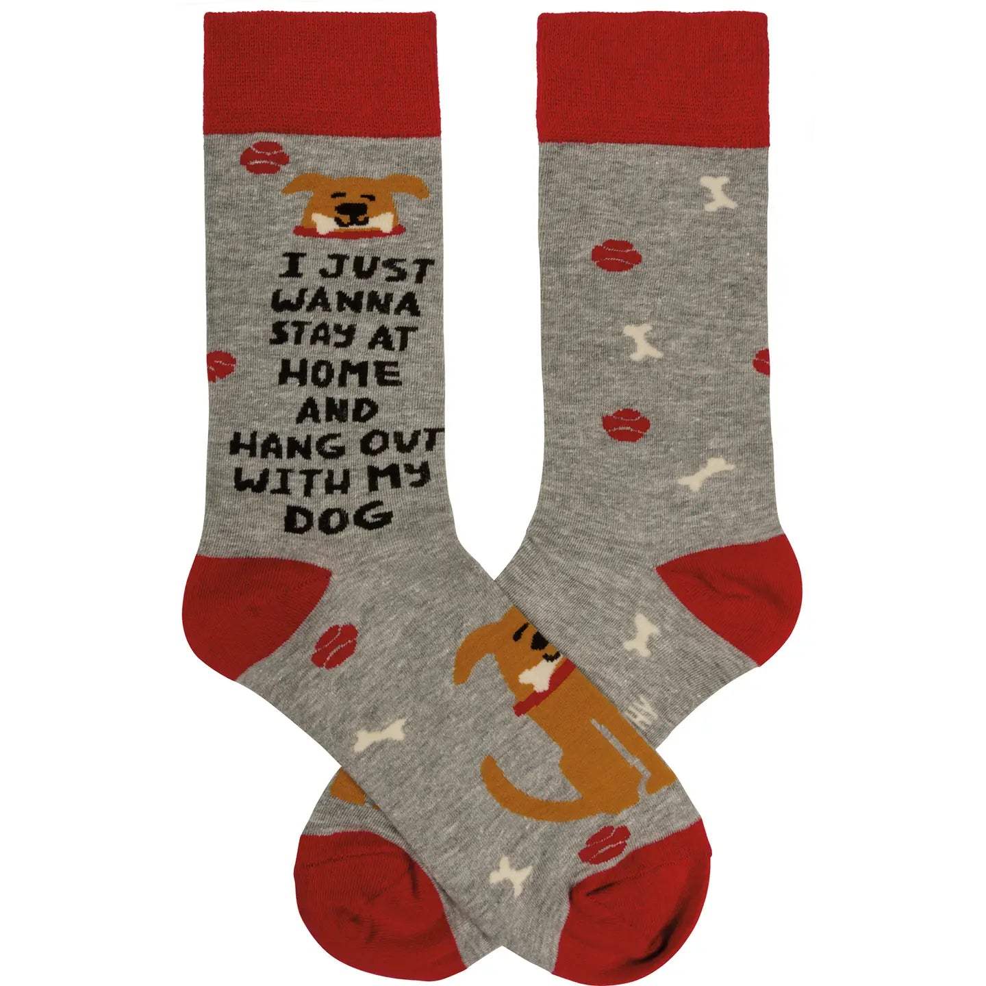 Classic Woven Crew Socks - Dogs