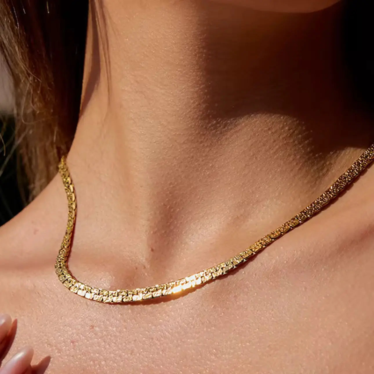 Waterproof Gold Crush Necklace