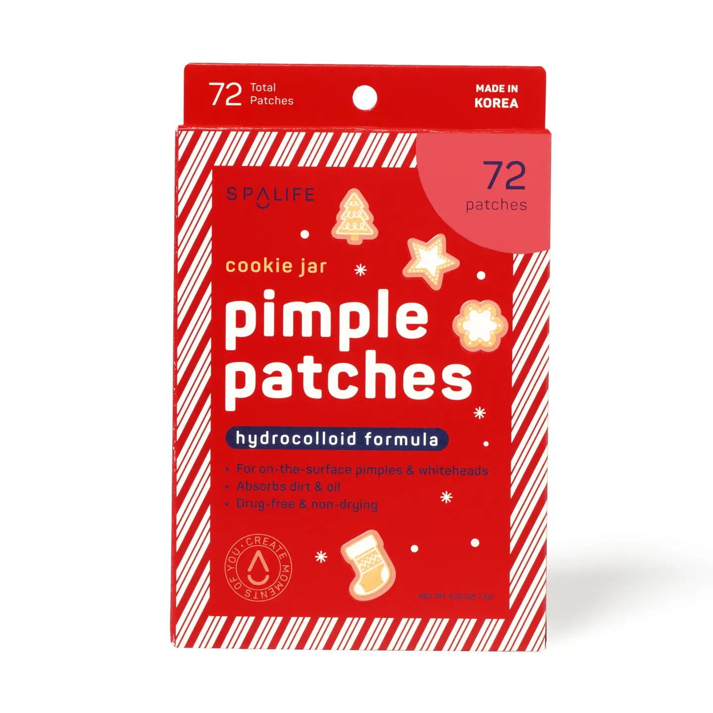 Christmas Holiday Cookie Jar Hydrocolloid Pimple Patches | 72 Count