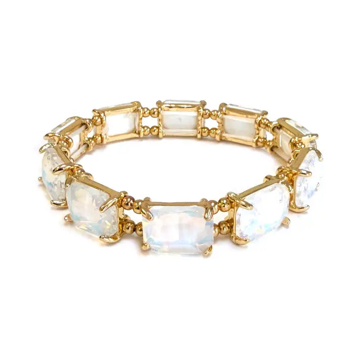 Emerald Cut Crystal Midi Bracelet