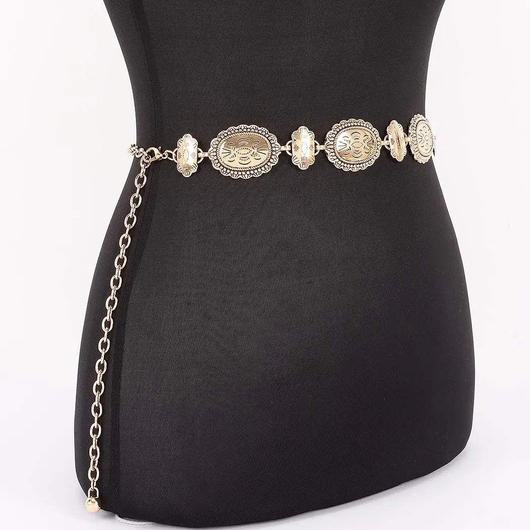 Vintage Metal Link Chain Belt