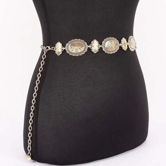 Vintage Metal Link Chain Belt