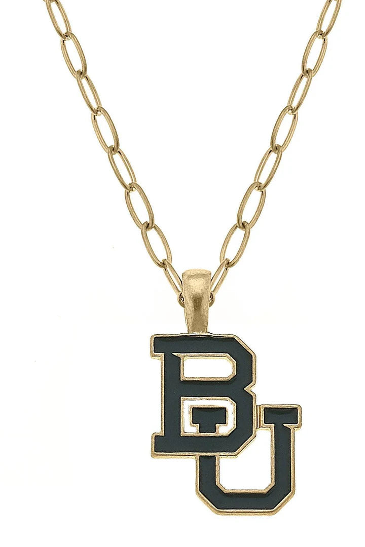 College Enamel Pendant Necklace