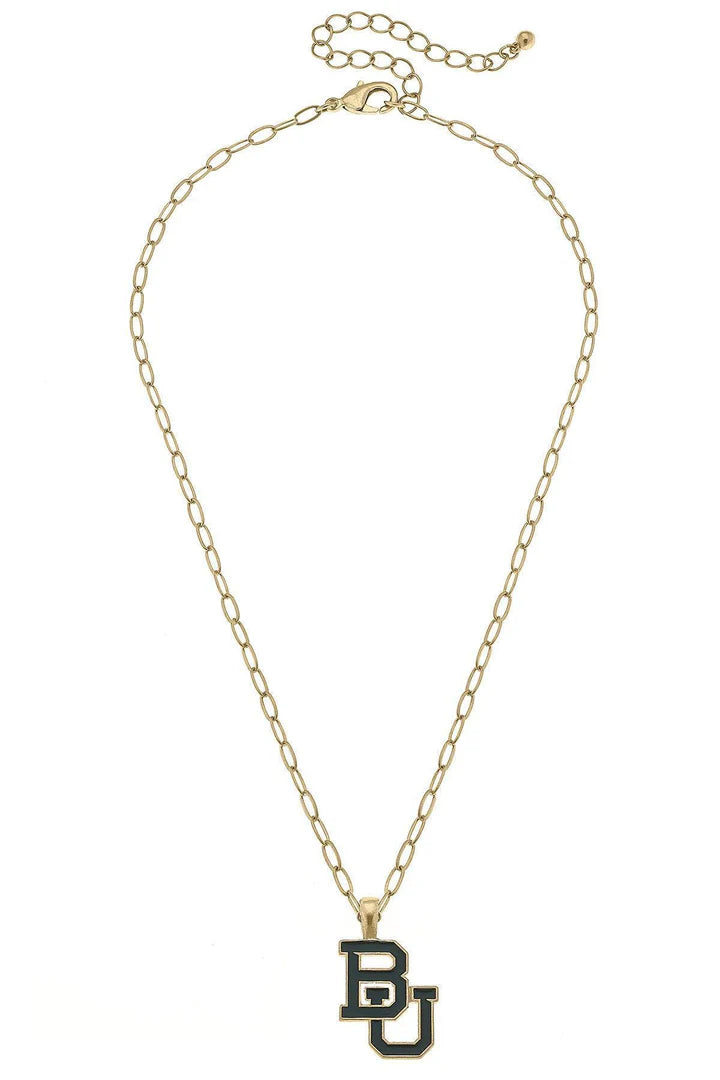 College Enamel Pendant Necklace