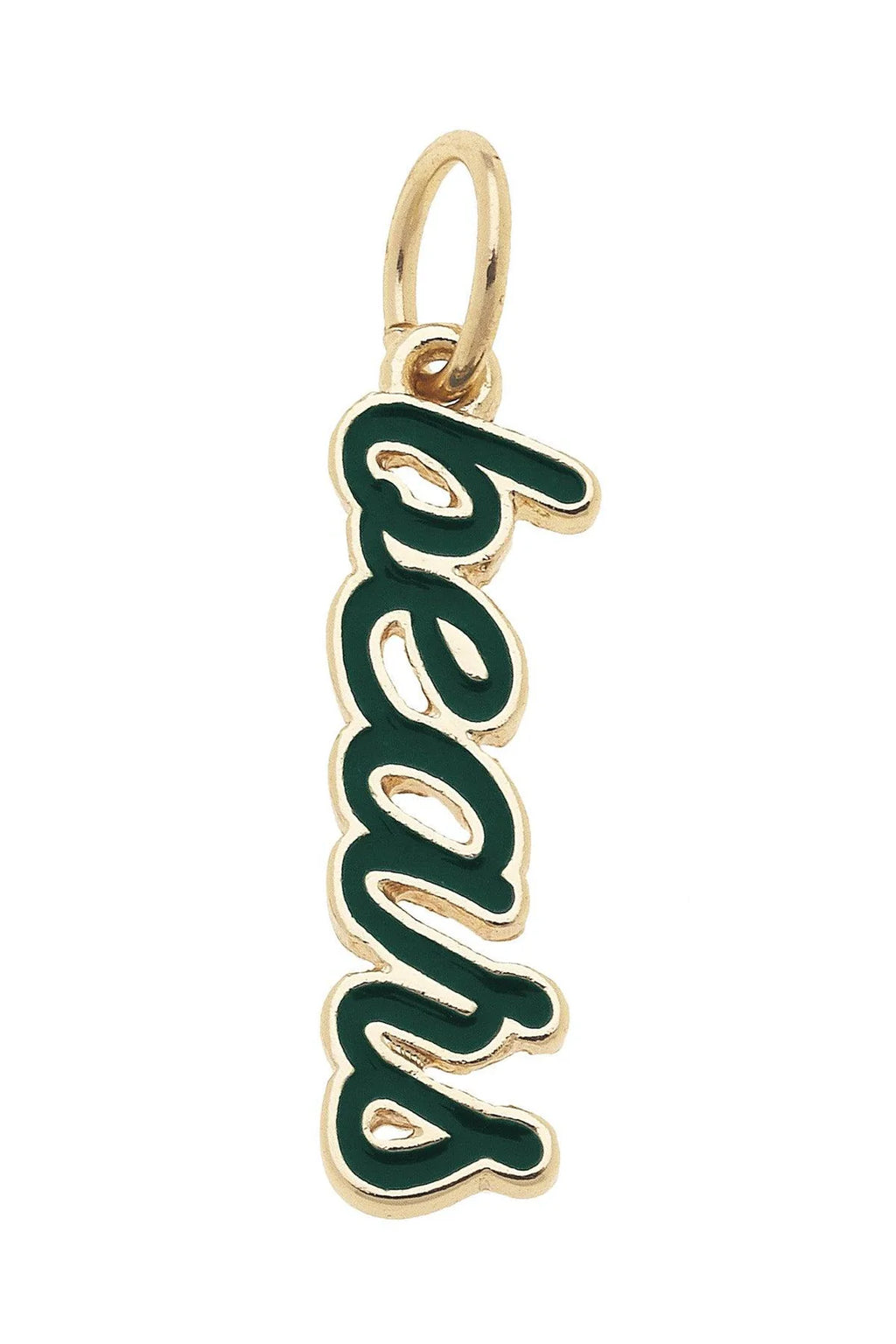 College Enamel Script Charm