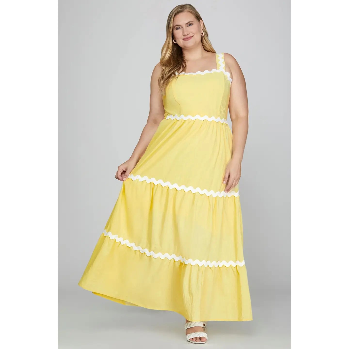 PLUS SIZE | Ric Rac Maxi Dress
