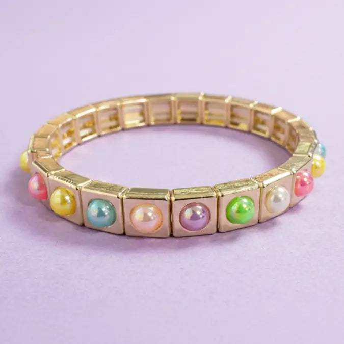 Maeve Pearl Rainbow Bracelet