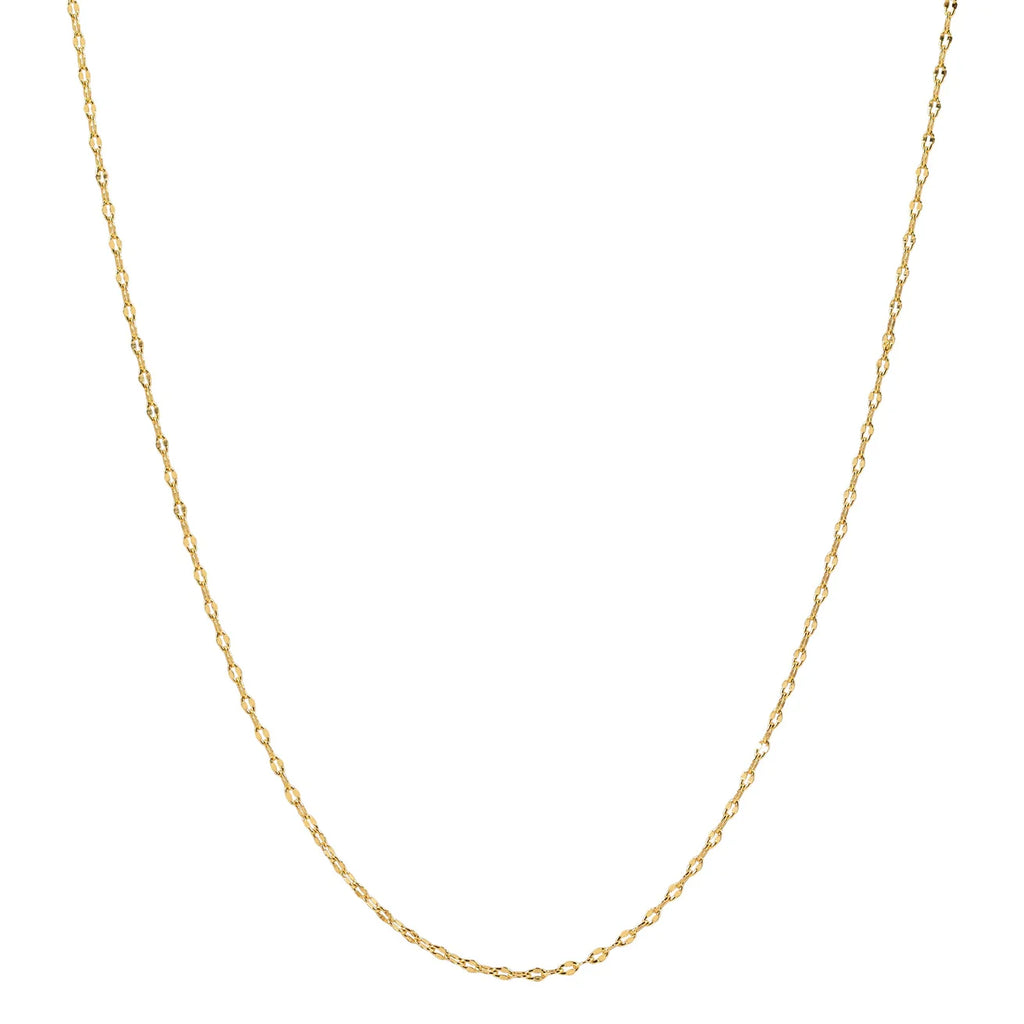 Dainty Faceted Cable Chain