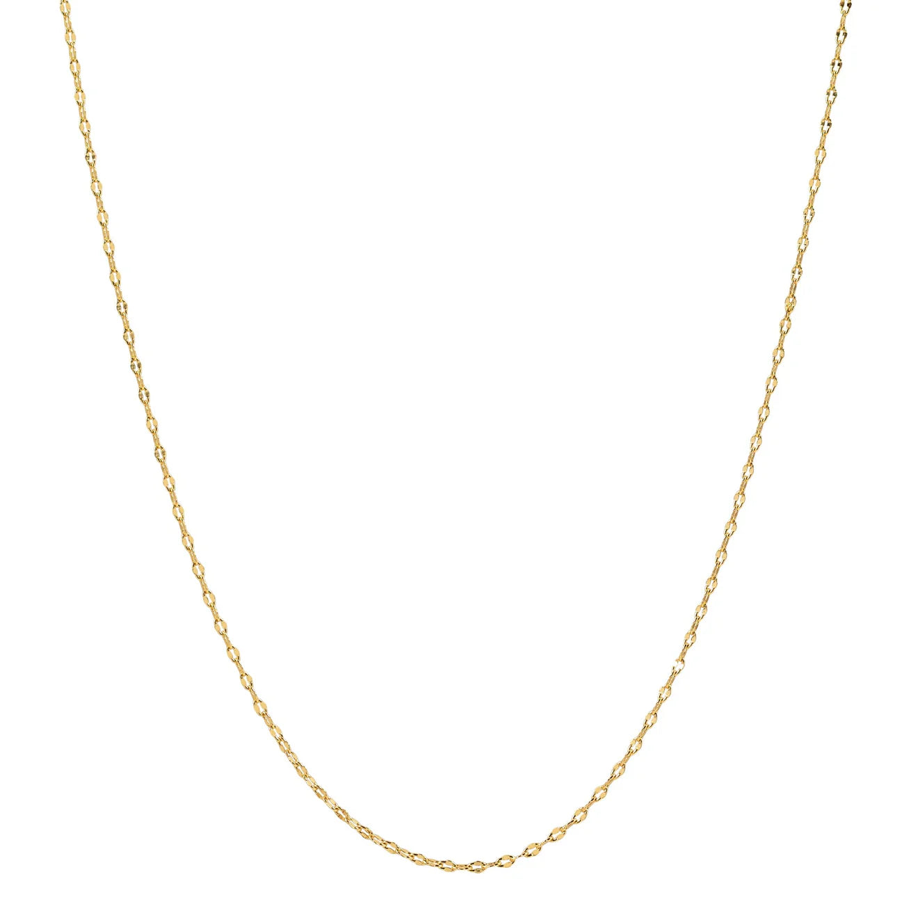 Dainty Faceted Cable Chain