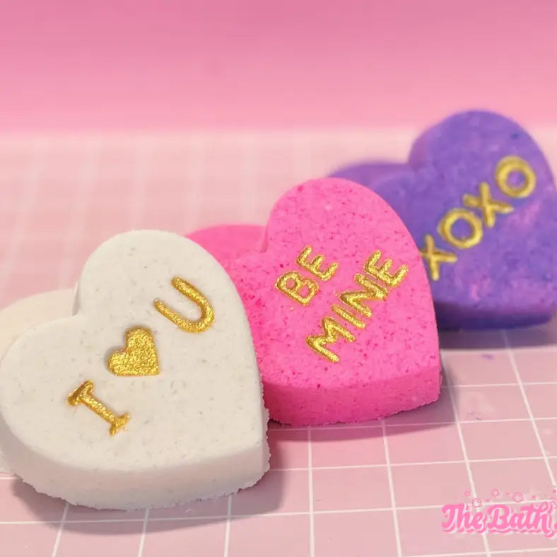 Conversation Heart Bath Bomb Set