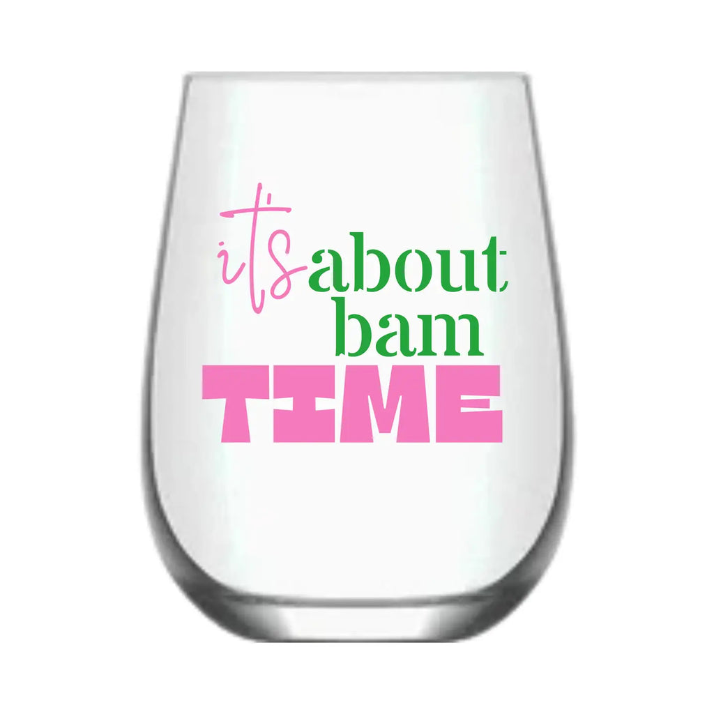 Mahjong Stemless Wine Glass