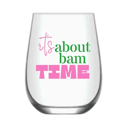 Mahjong Stemless Wine Glass