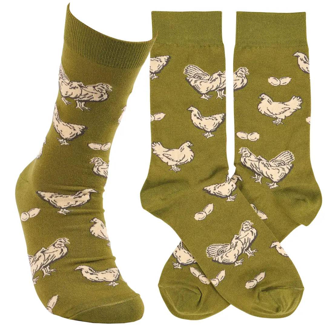 Classic Woven Crew Socks - Animals