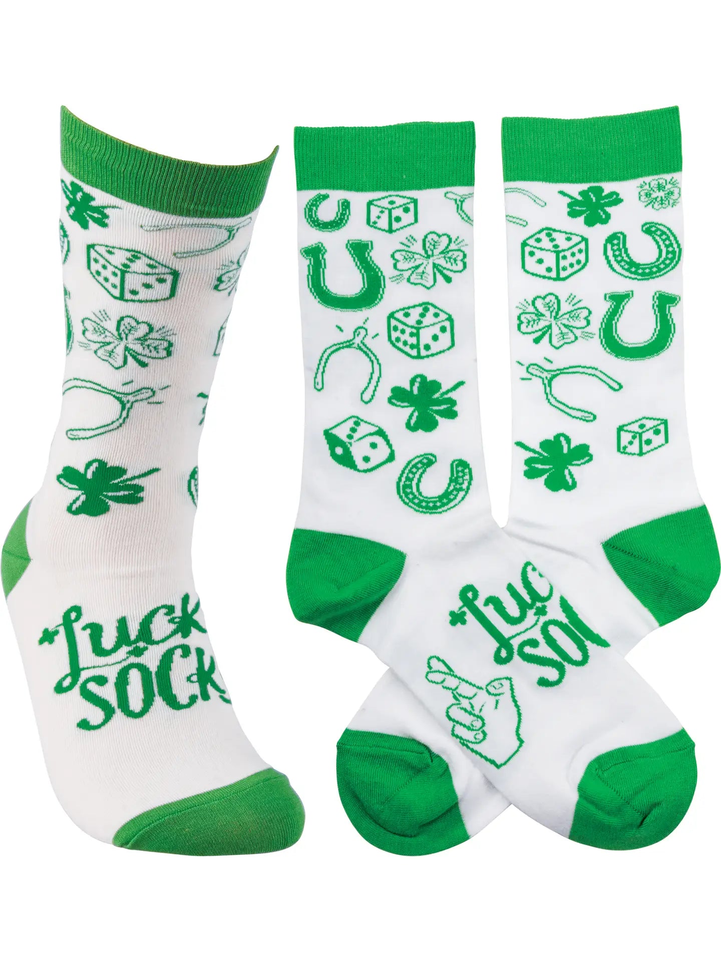 Classic Woven Crew Socks - St. Patricks Day