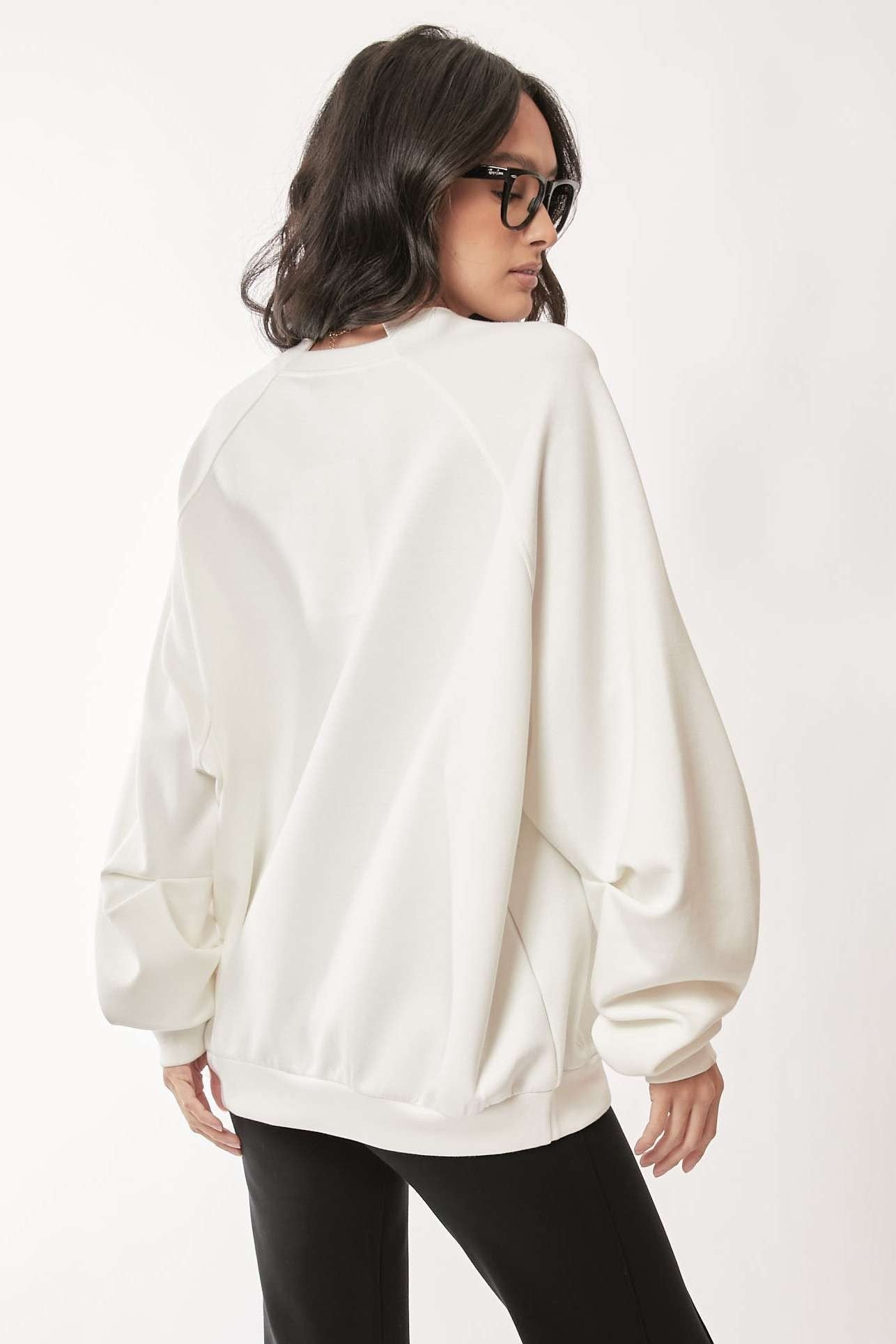 Aisha Round Neck Scuba Sweatshirt