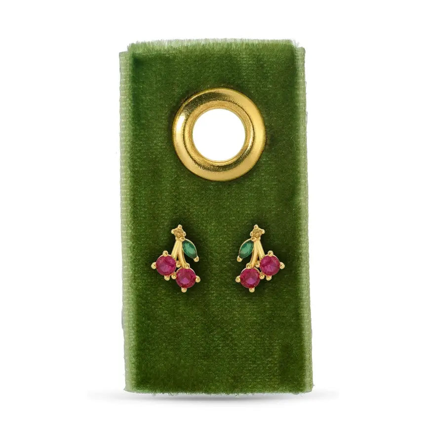 Simple & Sweet Velvet Tag Earrings