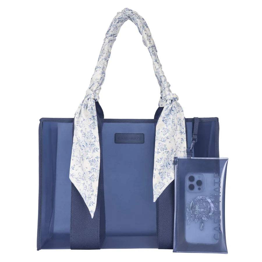 Clear Bow Jelly Tote Bag