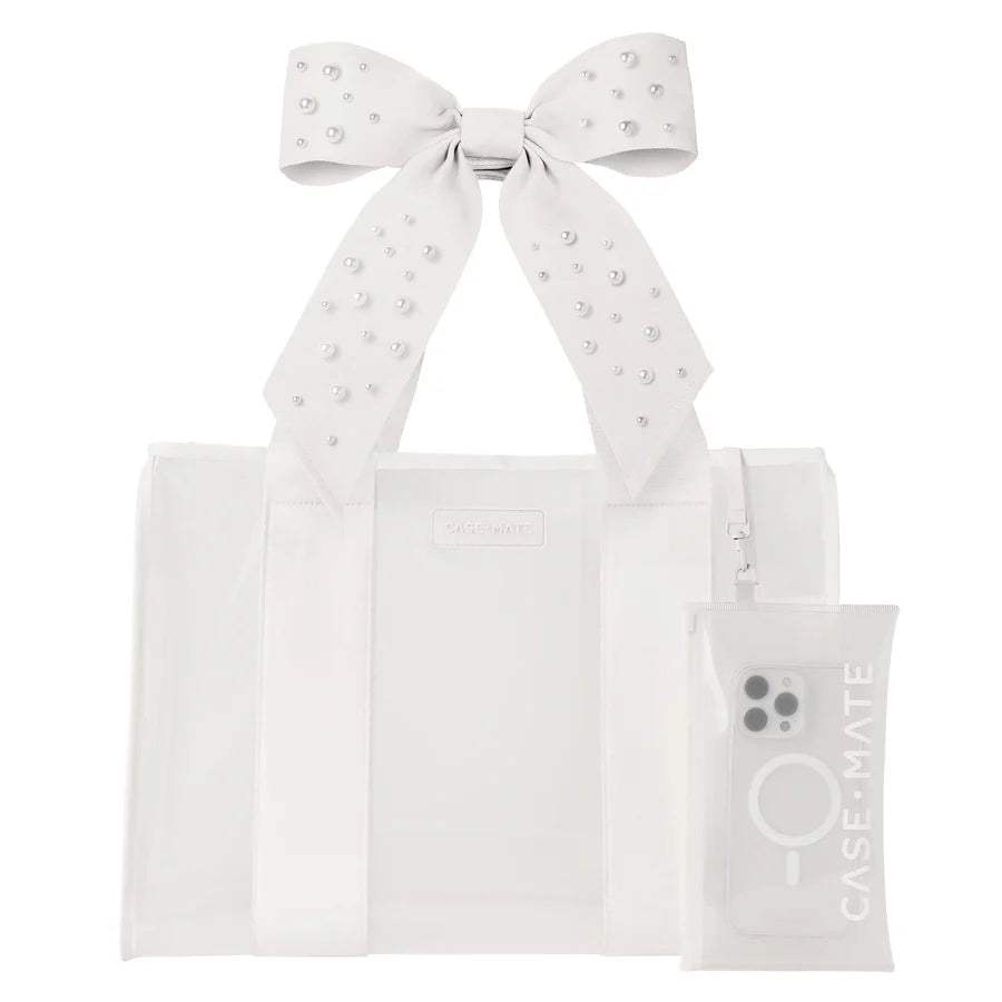 Clear Bow Jelly Tote Bag