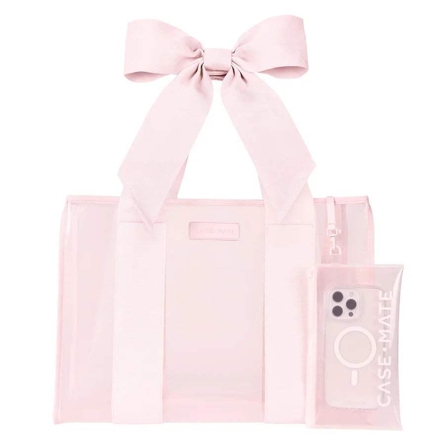 Clear Bow Jelly Tote Bag