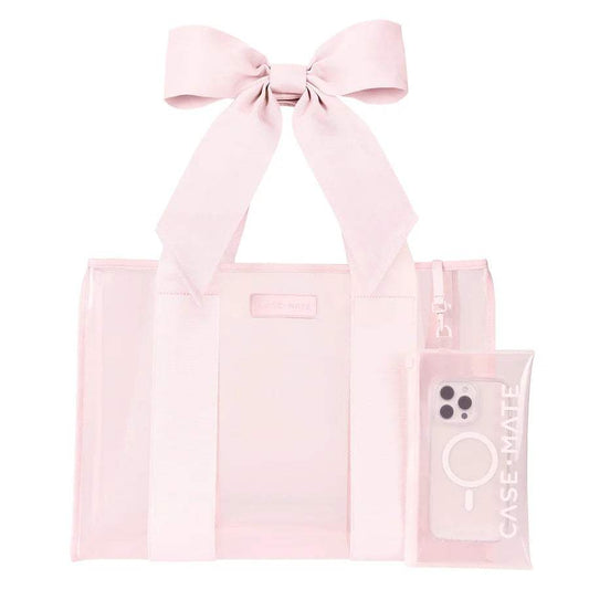 Clear Bow Jelly Tote Bag