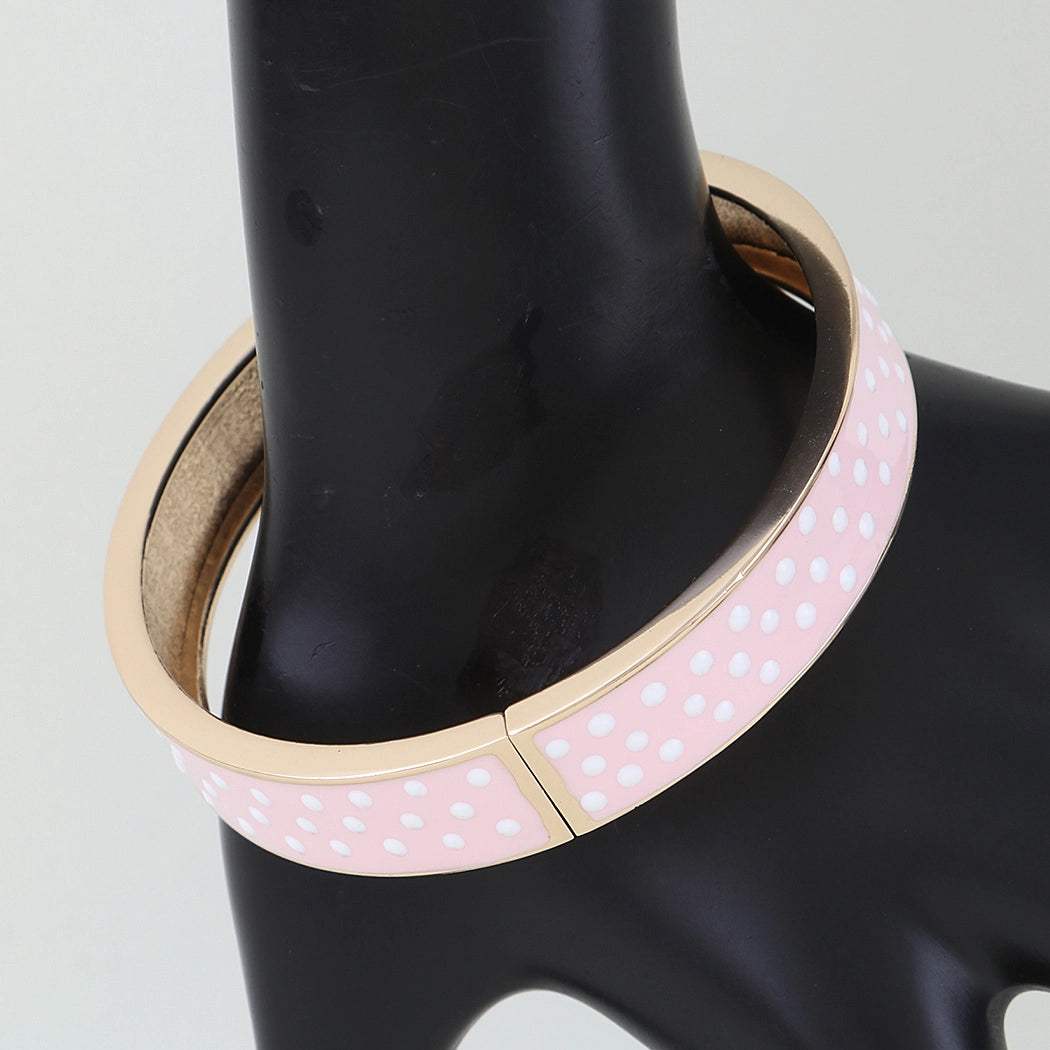 Bright Polka Dot Cuff Bracelet