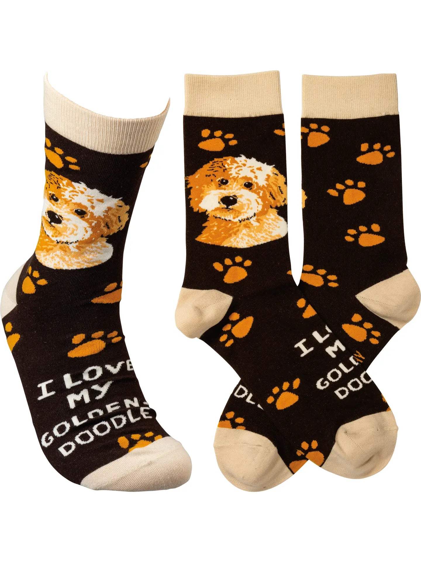 Classic Woven Crew Socks - Dogs