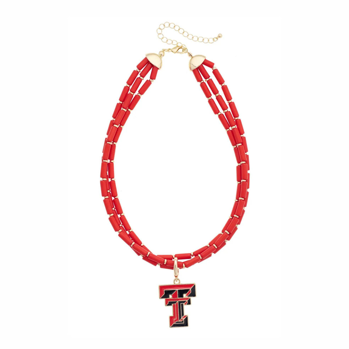 College Multi-Strand Logo Necklace