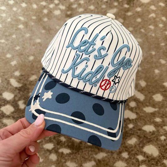 Let's Go Kid Embroidered Trucker Hat