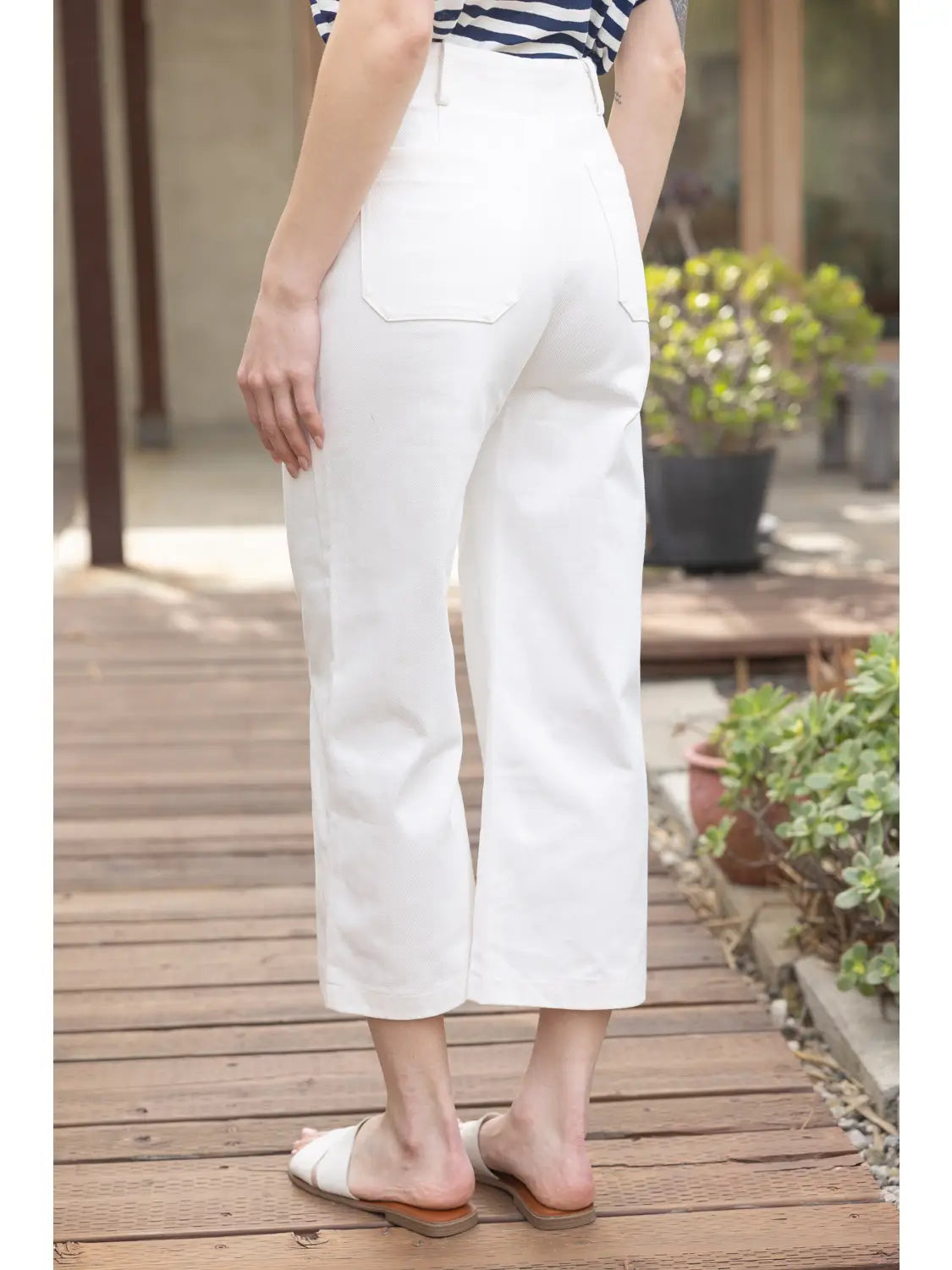 Gold Button Detailed Culottes