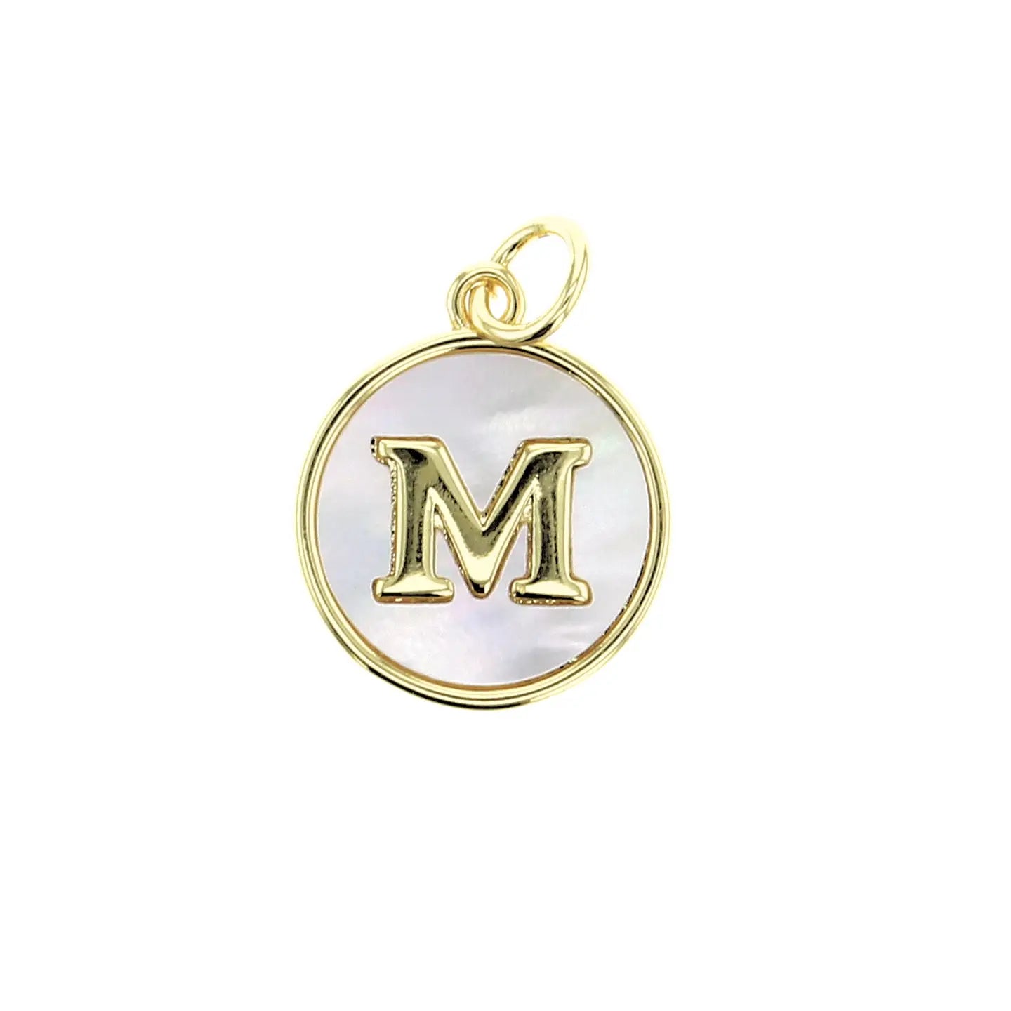 Mother-Of-Pearl Initial Charm