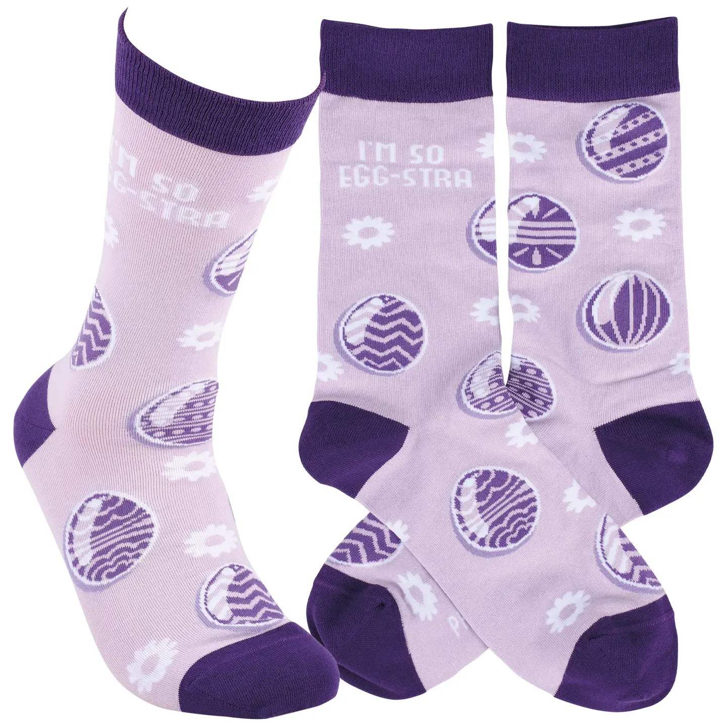 Classic Woven Crew Socks - Easter