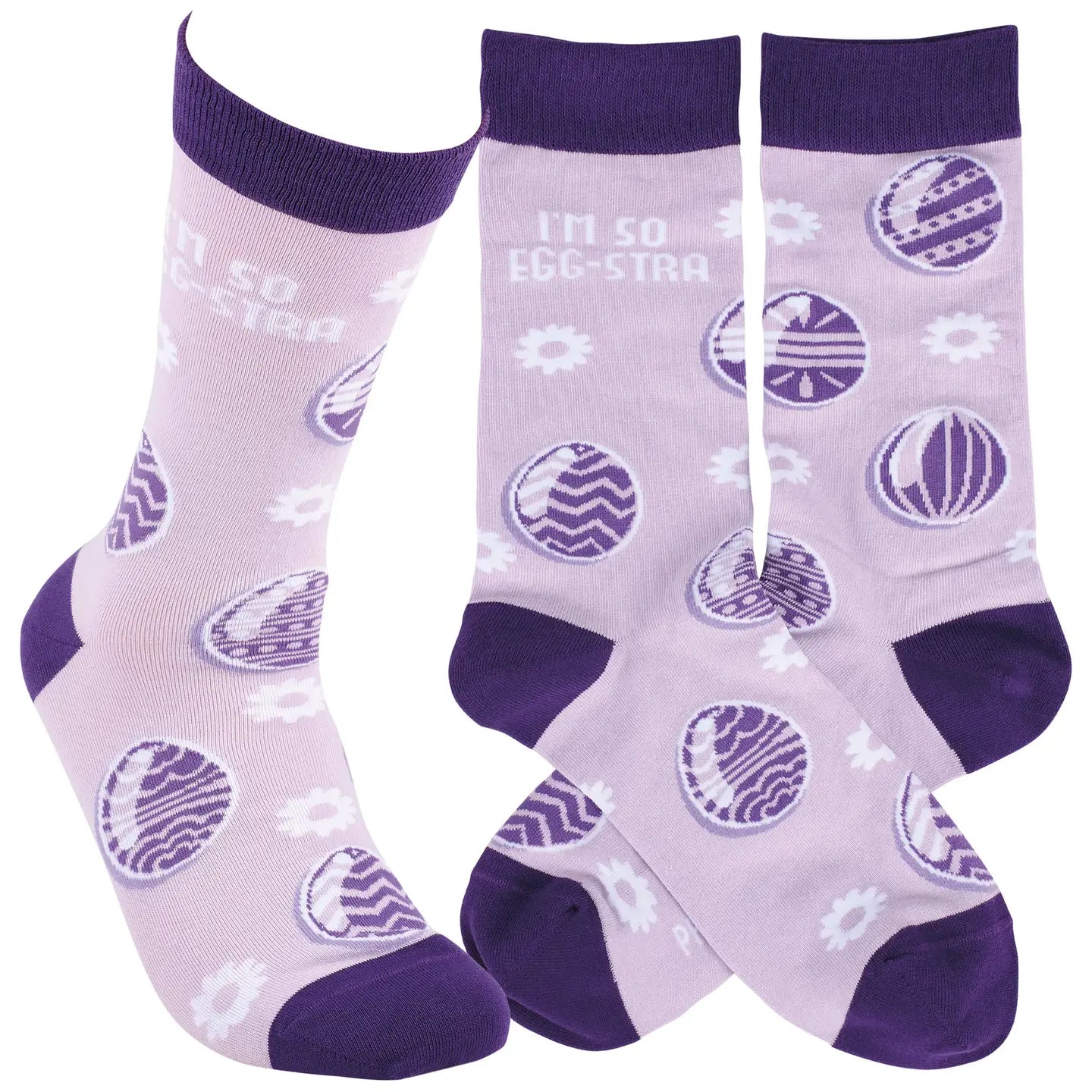 Classic Woven Crew Socks - Easter