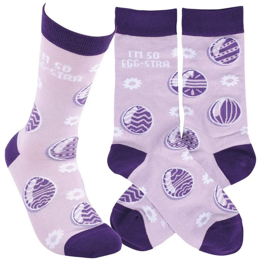 Classic Woven Crew Socks - Easter