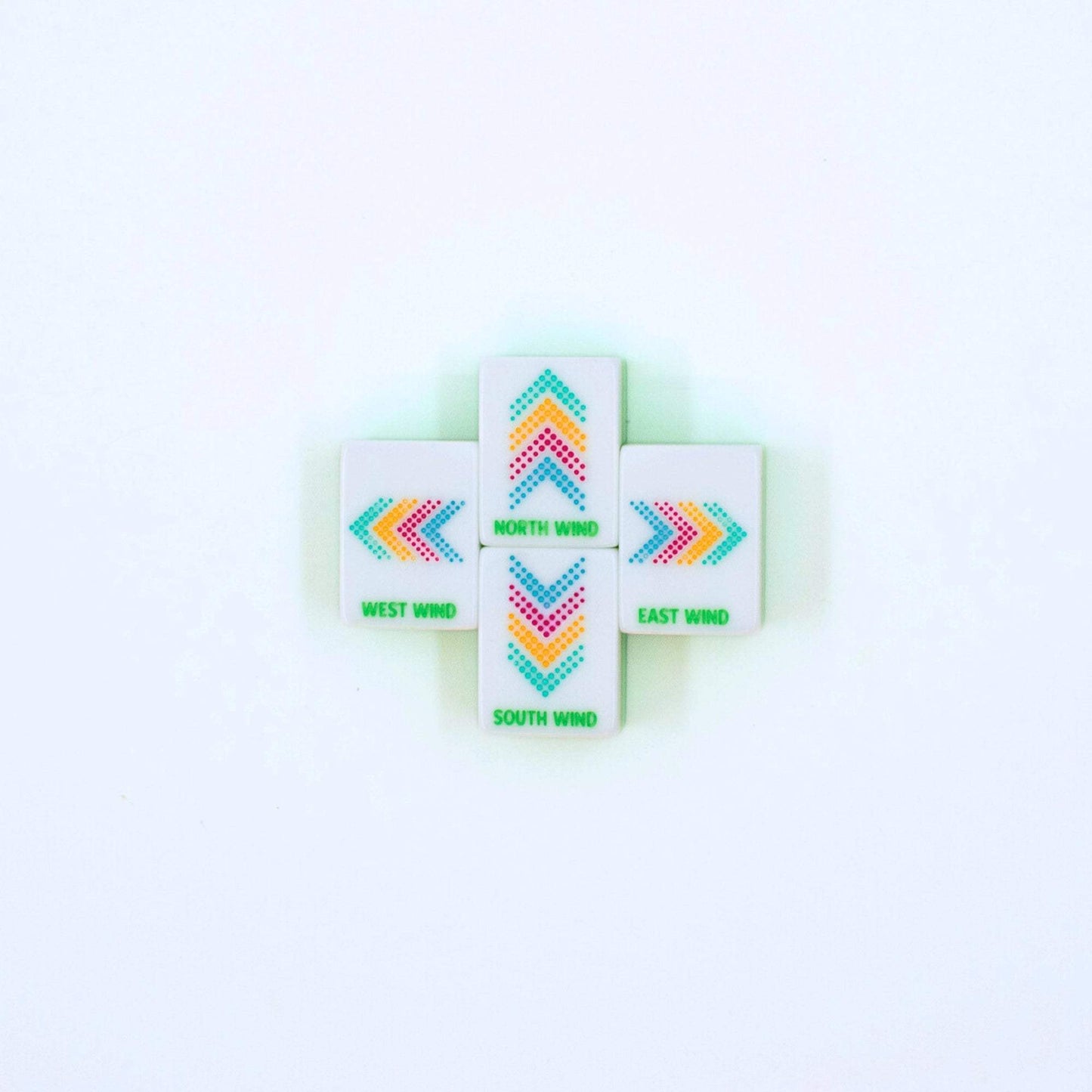 Crystal Confetti Lemon-Lime Mahjong Set