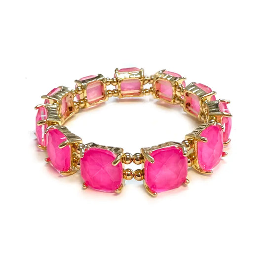Cushion Cut Crystal Sparkle Bracelet
