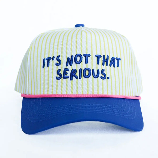 It's Not That Serious Embroidered Canvas Cap