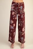 Lindee Floral Soft Stretch Twill Pants | PLUS SIZE AVAILABLE