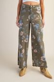 Lindee Floral Soft Stretch Twill Pants | PLUS SIZE AVAILABLE